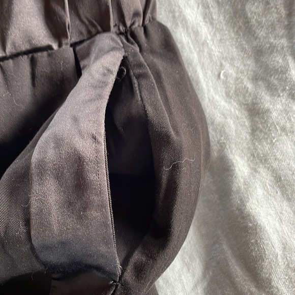 Dressy jogger type pants, elastic around waist and ankles, trimmed in satin - Picture 7 of 7